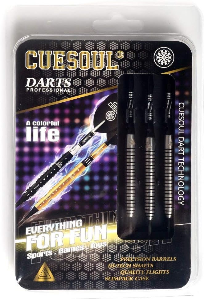 CUESOUL Tungsten Steel Tip Darts- Precise Barrels 18 19 21 24 Grams