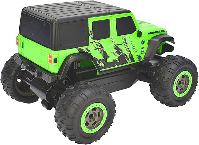 Jeep Wrangler Sahara Unlimited 1:22 Scale R/C - Green - Taiyo, 2.4GHz, Remote Control Vehicle, Authentic Design, Controller, Battery Powered Hobby Car