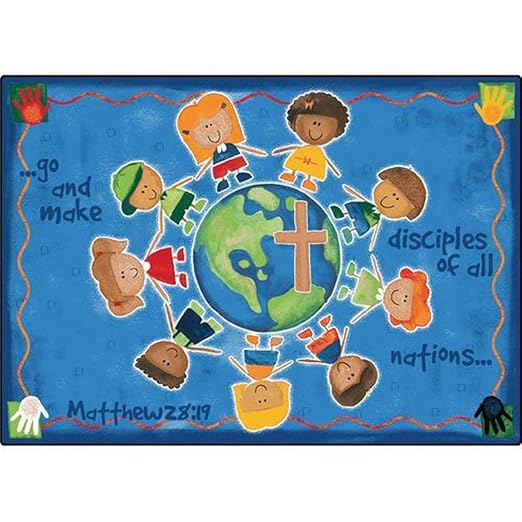 Carpets for Kids KID$Value Plus 92017 Great Commission Children's Rug 8ft x 12ft Rectangle