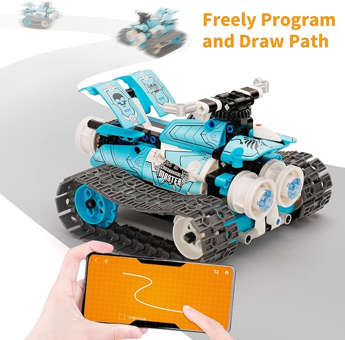 PREPOP Remote Control Robot Building Kits for Kids 6-12- 3 in 1 STEM Projects APP/RC Robotics for Kids Ages 8-12 and up, Christmas Birthday Gifts Toys for Boys and Girls