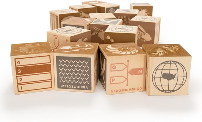 Uncle Goose Fossil Blocks - Made in The USA