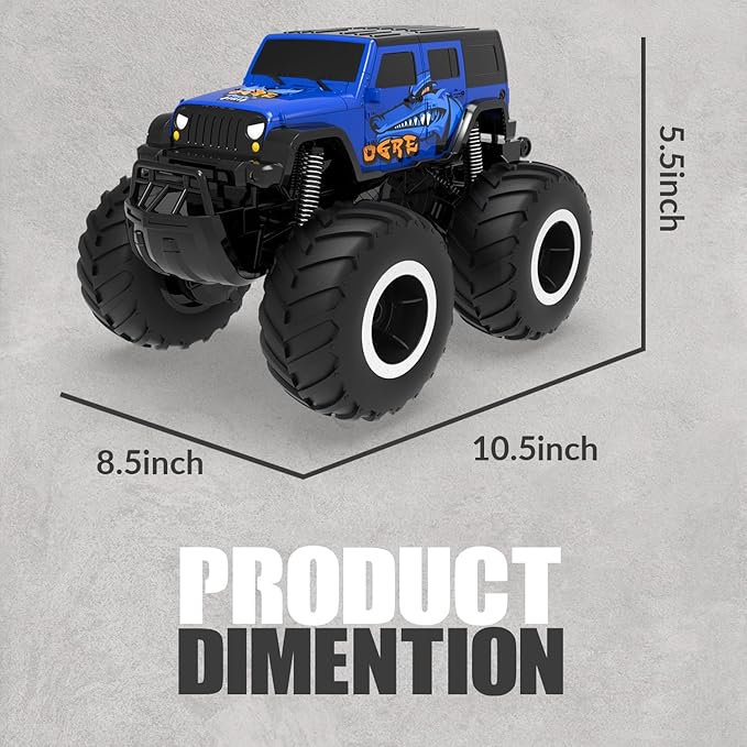 STEMTRON Amphibious Remote Control Car Toys for Boys 2.4GHz 1:16 All Terrain Off-Road RC Car Waterproof RC Monster Truck Kids Pool Toys Remote Control Boat Gifts for Kids Boys