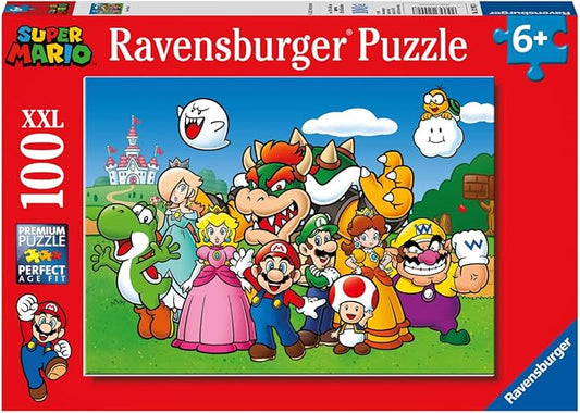 Ravensburger Super Mario - 100 Piece Jigsaw Puzzles for Kids Age 6 Years Up - Extra Large Pieces
