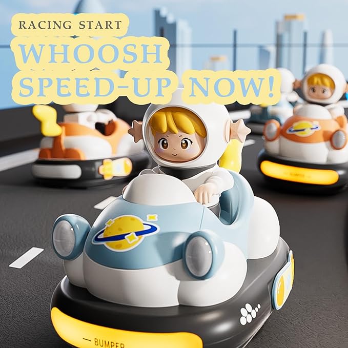 2Pcs Remote Control Cars Toys, Rechargeable RC Speed Bumper Cars, Mini Remote Controlled Ejector Vehicles for Kids Ages 3-8 with Parental Guidance, Birthday Toy Gifts for Toddler Child Teen