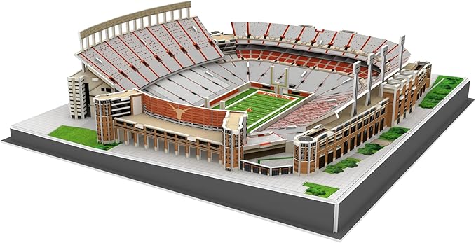Pro-Lion 3D Jigsaw Puzzle of Darrell K Royal–Texas Memorial Stadium -104 Pieces | Home of Texas Longhorns | NCAA Football Gifts for Age 7+