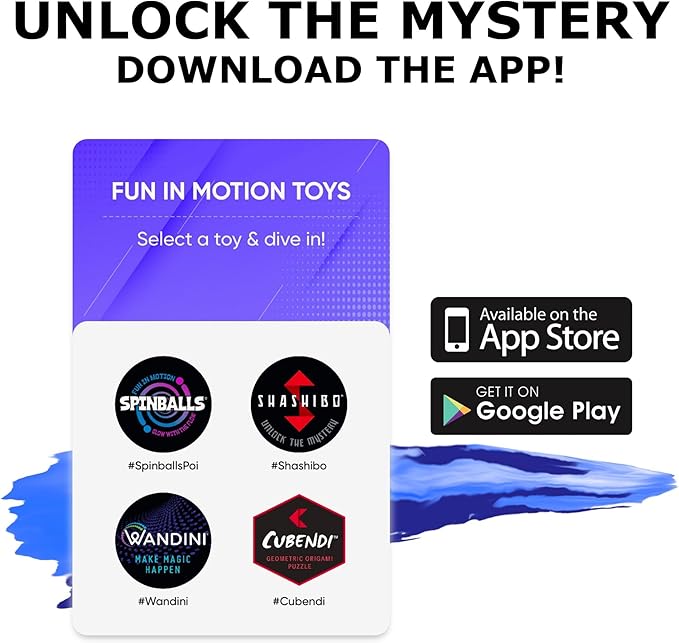 SHASHIBO Holographic Shape Shifting Box - STEM Magnetic Fidget Cube That Transforms Into Over 70 Shapes, Download Fun in Motion Toys Mobile App (Vapor)