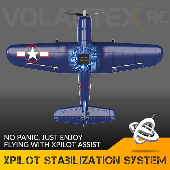 4CH RC Plane, P51D RC Airplane with 3 Modes High Speed Engine, Remote Control Airplane with Xpilot Stabilization System & Aerobatic, Remote Control Plane Gift for Kids & Adults