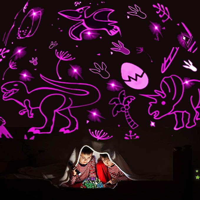 Dinosaur Toys for 3-8 Year Old Girls,Dino Projection Kids Toys for 3-8 Year Olds Girls 2 in 1 Car Toys for 3-10 Year Olds Girls,Chirstmas Toys Easter Gifts for 3-10 Year Olds Kids Toddler Toys (Pink)