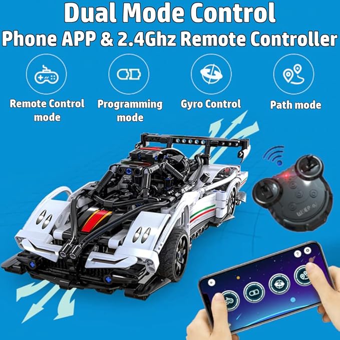 WisePlay Model Cars to Build for Adults and Kids 8-12 Year - STEM Projects for Kids Ages 12-16 Year - Build Your Own Remote Control Car - STEM Kits and Great Gift for Easter