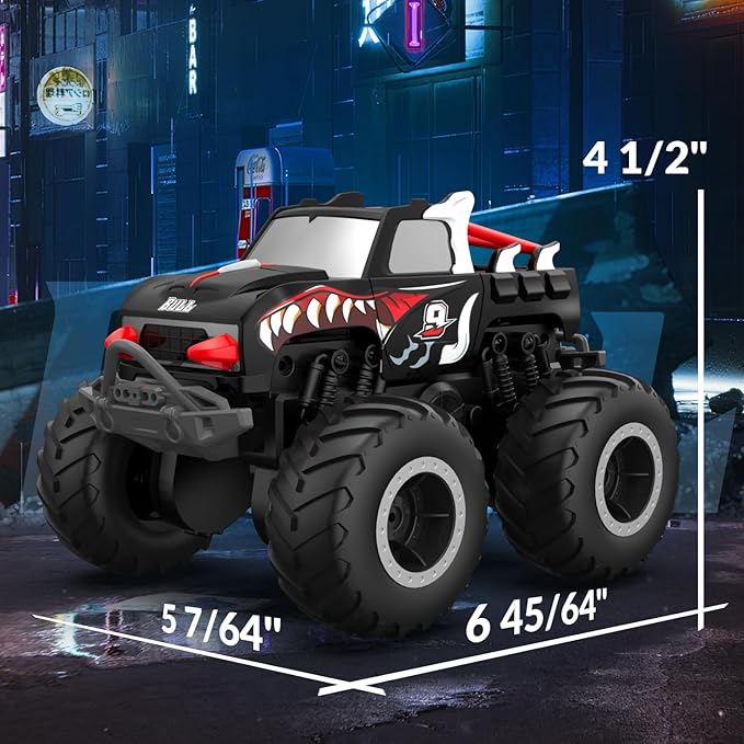 STEMTRON Amphibious Remote Control Car 2.4 GHz 1:20 All Terrain Off-Road RC Car Pool Toys Remote Control Boat Gifts for Kids Boys Black