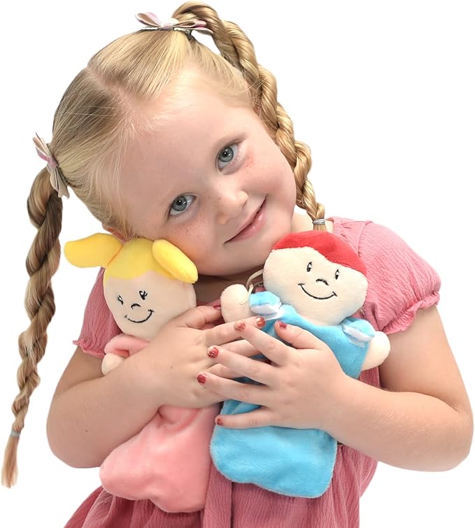 Basket of Babies Plush Baby Doll Set with Removable Clothing - Multicultural Diversity Baby Doll Toys for Boys and Girls with 6 Soft Baby Dolls, Interchangeable Clothing, Basket, Pillow, and Blanket