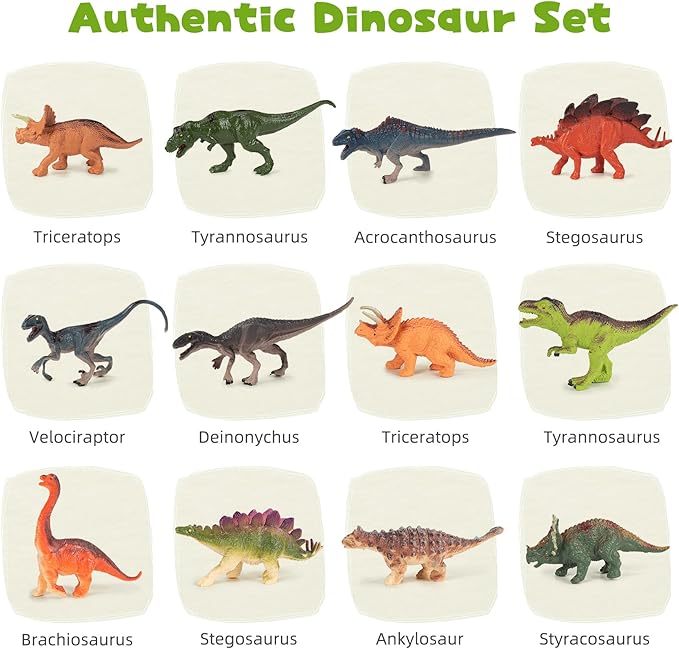 Magnetic Blocks 216Pcs Magnetic Building Blocks Toys for Boys 6-8 with 12 Dinosaur Toys, Magnetic Toys for Boys & Girls Ages 6-7 8-10