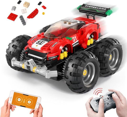 STEM Projects Toys RC Building Car for Kids Ages 7-9 8-12 Year Old, Remote Control Monster Truck, Boys and Girls Best Christmas and Birthday Gifts