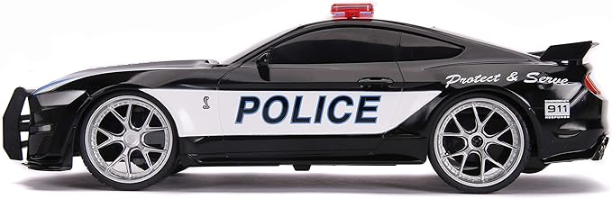 JADA Toys Hyperchargers 1:16 2020 Ford Mustang Shelby GT500 & 2019 Dodge Challenger SRT Remote Control Car, Toys for Kids and Adults