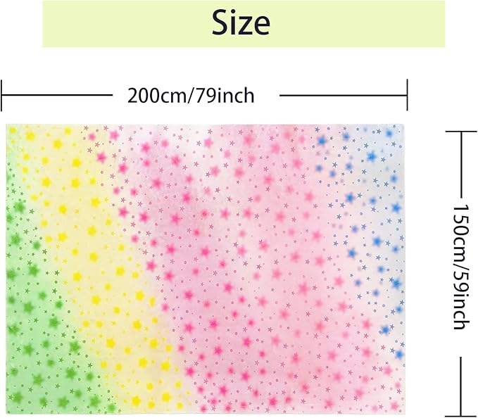 ABREEZE Kids Rug Play Mat Ultra Soft Rugs for Kids Room, 5'x6.6' Non Slip Gradient Star Children Nursery Rug Carpet for Bedroom Decor Playroom Living Room