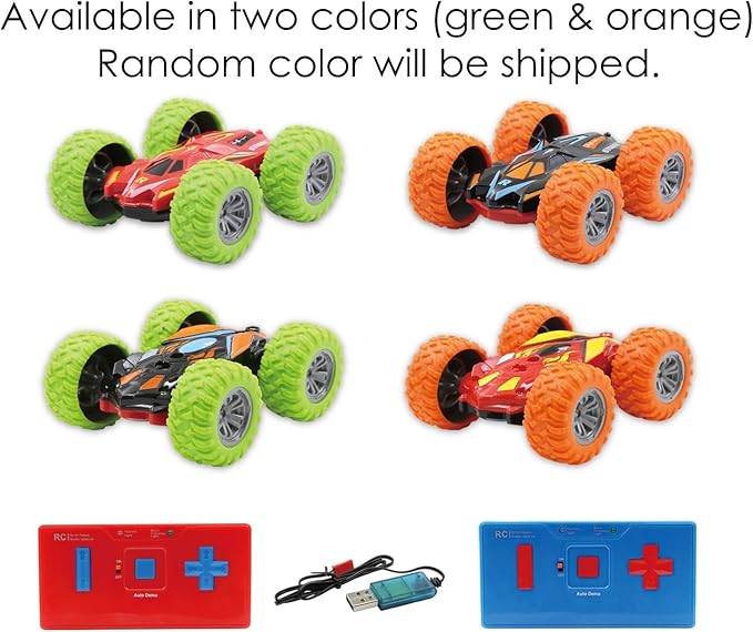 Mini RC Stunt Car – Double Sided Rechargeable Remote Control Toy, AWD Radio Control Flip Car for Boys Girls Kids