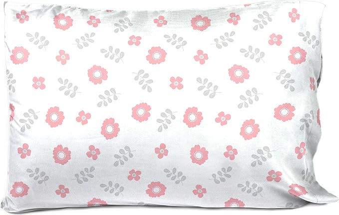 Saturday Park Cutout Floral Full Sheet Set - 4 Piece 100% Organic Cotton Sheets - GOTS & Oeko-TEX Certified