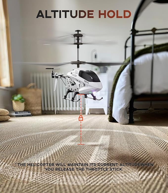 SYMA Remote Helicopter,RC Helicopter Toys for Boys with 16Mins Flight(2 Batteries),Altitude Hold,One Key Take Off/Landing,3.5 Channel,Gyro Stabilizer,RC Airplane Toys for 8-12 Boy Girl
