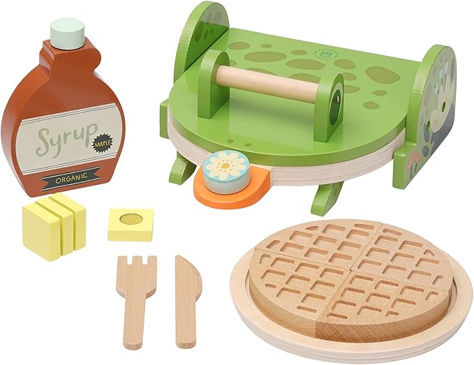 Manhattan Toy Ribbit Waffle Maker Toddler & Kids Pretend Play Cooking Toy Set