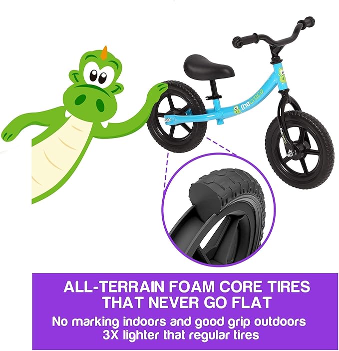 The Original Croco Ultra Lightweight and Sturdy Balance Bike.3 Models for 2, 3, 4, and 5-Year-Old Kids. Unbeatable Features. Toddler Training Bike, No Pedal