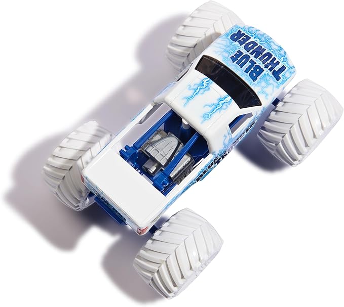 Monster Jam, Official Blue Thunder Monster Truck, Collector Die-Cast Vehicle, 1:24 Scale, Kids Toys for Boys and Girls Ages 3 and up