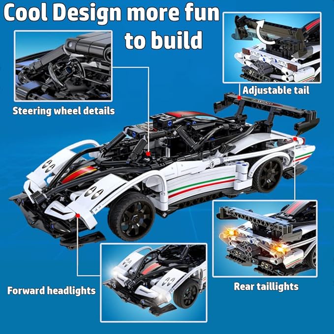 WisePlay Model Cars to Build for Adults and Kids 8-12 Year - STEM Projects for Kids Ages 12-16 Year - Build Your Own Remote Control Car - STEM Kits and Great Gift for Easter