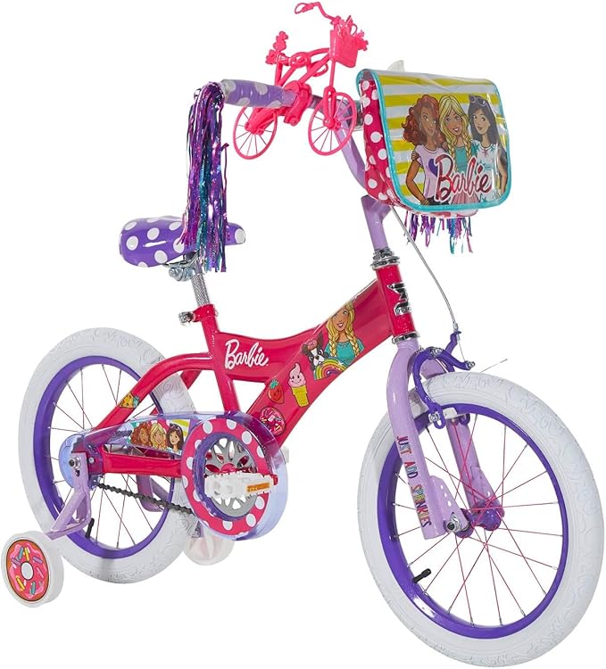 Dynacraft Barbie Sweets 16" Bike, Girls Ages 4-8 Years