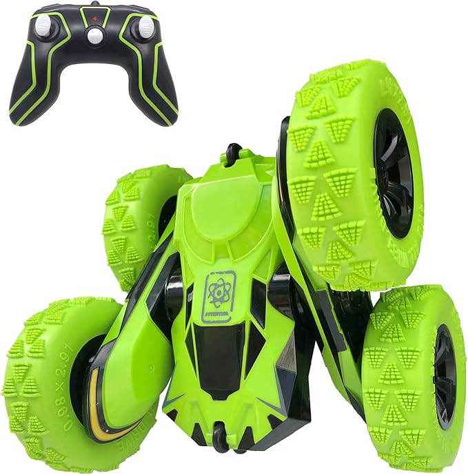Threeking Double-Sided Driving Rc Stunt Car Toys Remote Control Cars 360-degree Flips Rotating Gifts Presents for Kids Boys/Girls Ages 6+