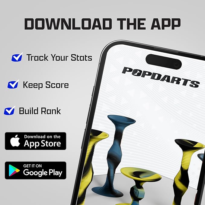 Popdarts PRO Pack Game Set (FRDi) - Indoor, Outdoor Suction Cup Throwing Game - Competition with a POP