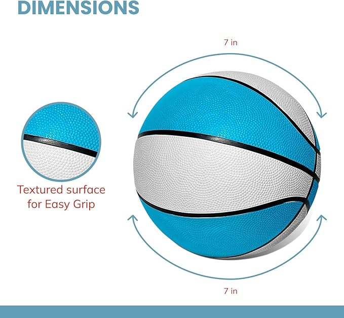 Botabee Swimming Pool Basketball | Waterproof Mini Basketball for Pool Hoop | Anti-Slip Textured Grip