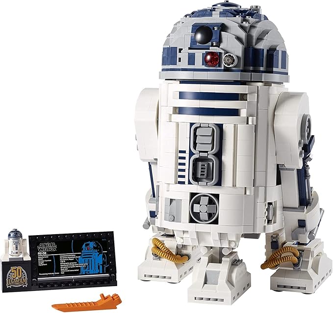 LEGO Star Wars R2-D2 Building Set - Collectible 3D Puzzle for Adults, Ages 18+ - Display for Room or Office Desk - Info Plaque Included - Gift Idea for Fans - 75308