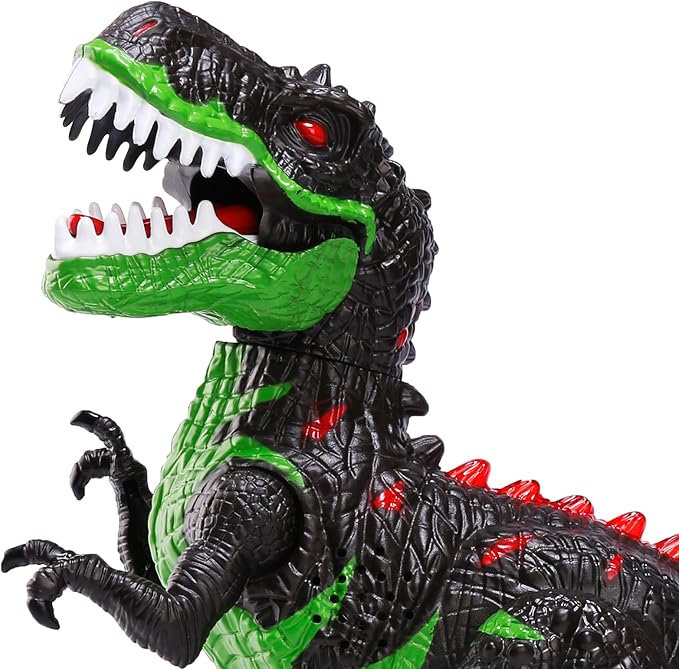 TEMI Remote Control Dinosaur Toys for Boys 3 4 5 6 7 8 Years, Electrical Stunt RC Walking Dinosaur Toy with Light and Sound, Rechargeable Battery, 360° Rotating, Birthday Toys for Kids