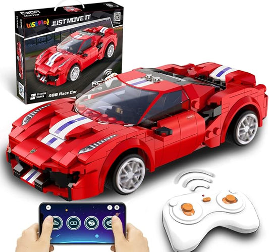 WISEPLAY STEM Toys for 7-10 Year Old Boys & Girls - 306Pcs RC Car Building Block Set - STEM Building Toys for Boys & Girls Ages 6-10 Years - Great Remote Control Car Birthday Gift for Kid