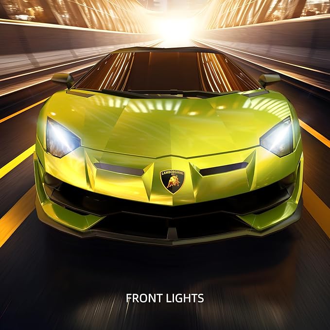 Lamborghini Remote Control Car, 1:24 Scale Electric Sport Racing Hobby Toy Car Lamborghini Model Vehicle for Boys Girls Birthday Gifts, Green