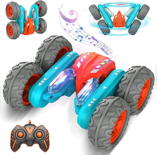 Remote Control Car Stunt RC Cars, 2.4Ghz with Double Sided 360 Flips, 4WD Off Road Drift RC Race Car Toy Stunt Toys for Kids 6-12 Year Old Boys Girls Christmas Birthday Gift