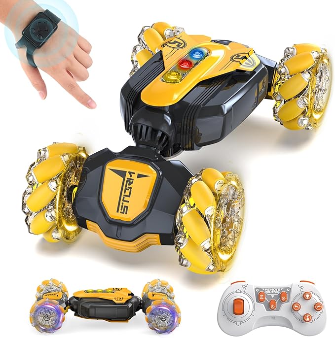 Gesture Sensing RC Stunt Car - 360 Rotating 4WD 2.4Ghz RC Car Toys for Boys 4-7 Birthday Present for Age 8-12