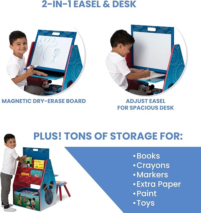 Delta Children Easel and Play Station, Disney Mickey Mouse