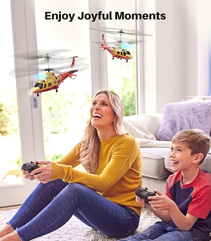 SYMA S53H Remote Control Helicopter with Simulation Rescue Design, One Key Take-Off, Altitude Hold, Low Battery Alert, for Boys and Enthusiast, 8.66x2.36x3.7 in