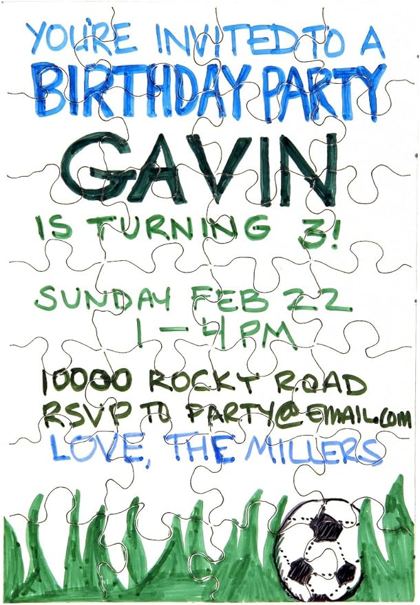 8 Blank Jigsaw Puzzles with Envelopes – 5.5 x 8 Inch, 28 Pieces Each – DYI Party invites, Perfect for Decorating, Kids' Activities, Arts & Crafts or Party Favors