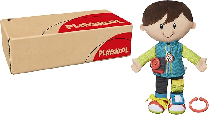 Playskool Dressy Kids Boy Activity Plush Stuffed Doll Toy for Kids and Preschoolers 2 Years and Up (Amazon Exclusive)