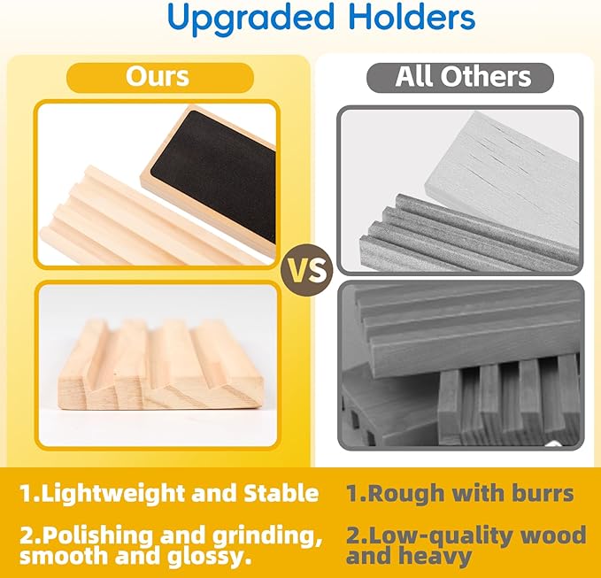 Upgraded Rummy Cube Game Set 6-8 Players with 8 Wooden Racks & 214 Rummy Tiles | Travel & Family Board Game for Adults and Kids