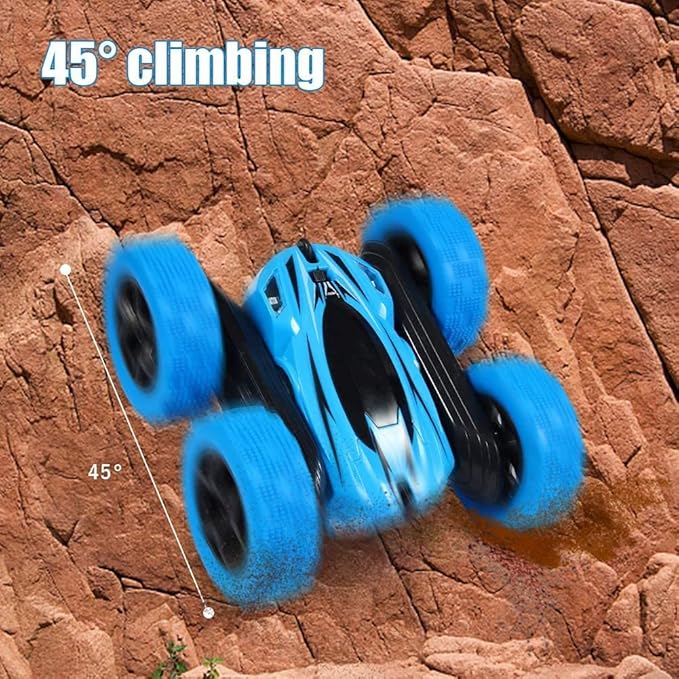 Remote Control Car RC Stunt Car Toy, Double Sided 360°Rotating Tumbling Rechargeable Car, High Speed 2.4Ghz Remote Control Race Car, 4WD Off Road Vehicle, 3D Deformation Car 1:24, Great Gift for Kids
