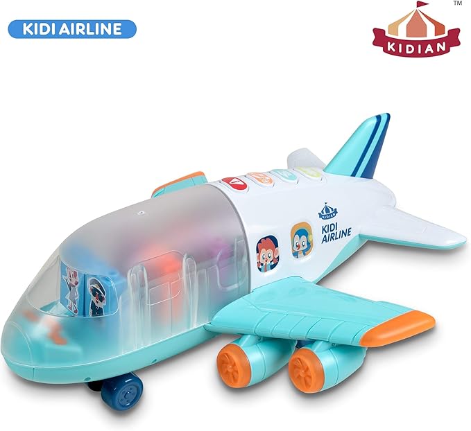Flybar Kidian Toy Airplane – Interactive Airplane Toy, Toddler Airplane, Airplane Toys for 3 Year Old Kids, Airplane Toy for Boys and Girls