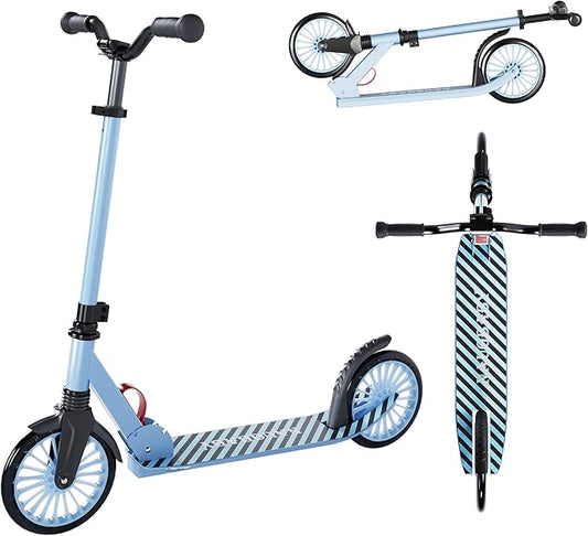 Scooter for Kids 8-12, Kick Scooter for Kids,Teen& Adults, Folding Scooters Holds Up to 220lbs | Adjustable Height | Lightweight |Rear Brake