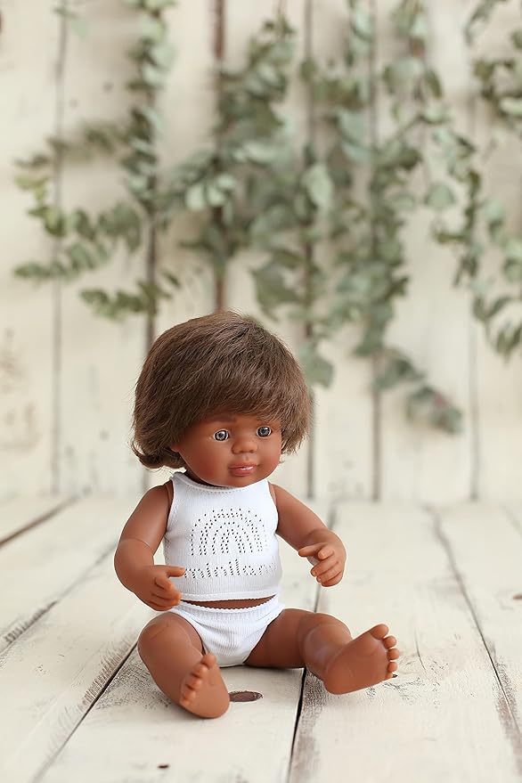 Miniland Doll 15'' Australian Aboriginal Boy (Box) - Made in Spain, Inclusion, Quality, Diversity