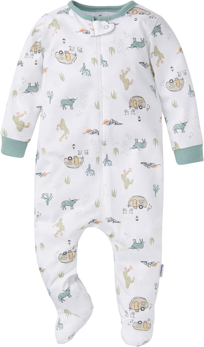 Gerber Baby Boys 4 Pack Sleep 'N Play Footie