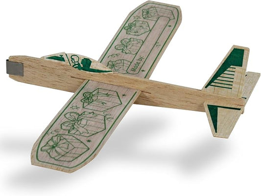 Guillow's 12" Balsa Glider Planes: Happy Birthday - 6 Pack Bundle - Flying Airplane Building Kit, Assemble & Decorate Wooden Gliders, Party Craft Kids Ages 8+