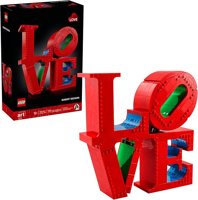 LEGO Art Love Collectible Building Sets - DIY Kit for Adults, Ages 18+ - Craft for Home Decor & Display - Gift Idea for Anniversaries, Birthdays, & More - 31214