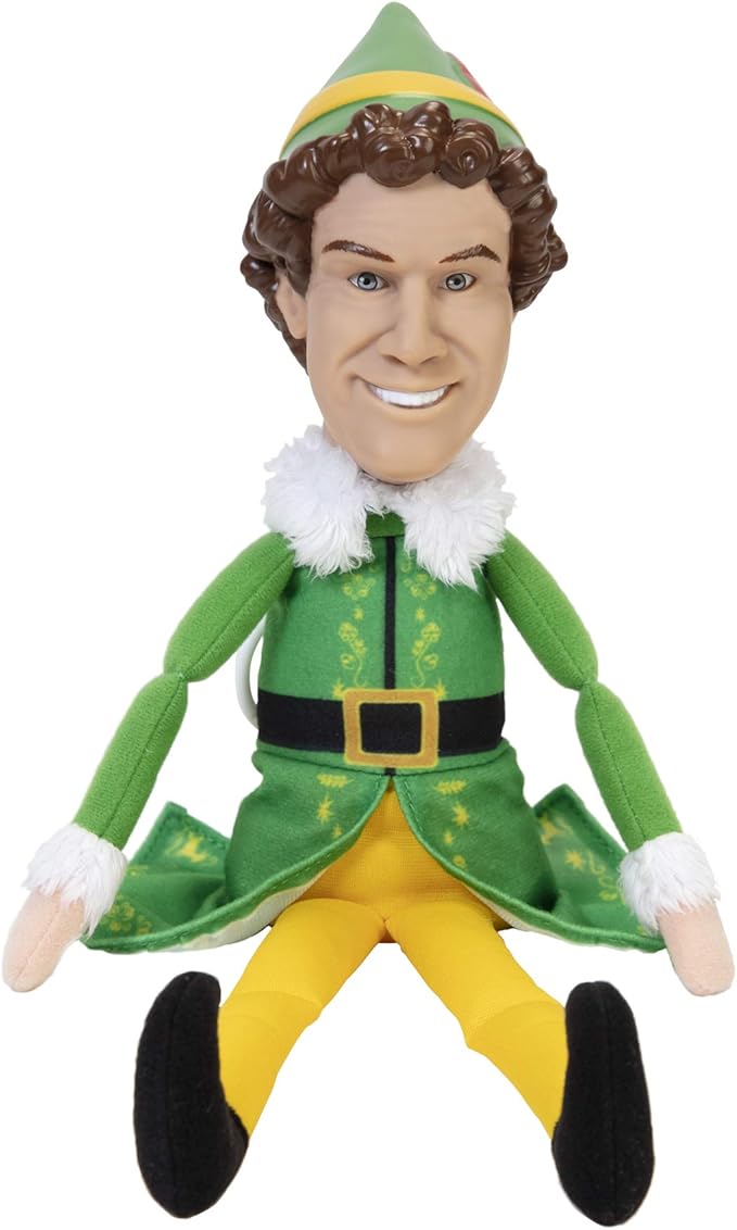 Jakks Holiday Elf Buddy The Elf Talking Plush with 15 Phrases Approximately 12-Inches in Height
