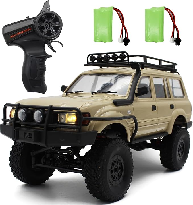 Remote Control Truck for LC80 Model, Rc Truck 4WD SUV RC Rock Crawler 4x4 Off Road Vehicle Car with Snorkel Hood&Luggage Rack Kids Hobby Toy RC Crawler